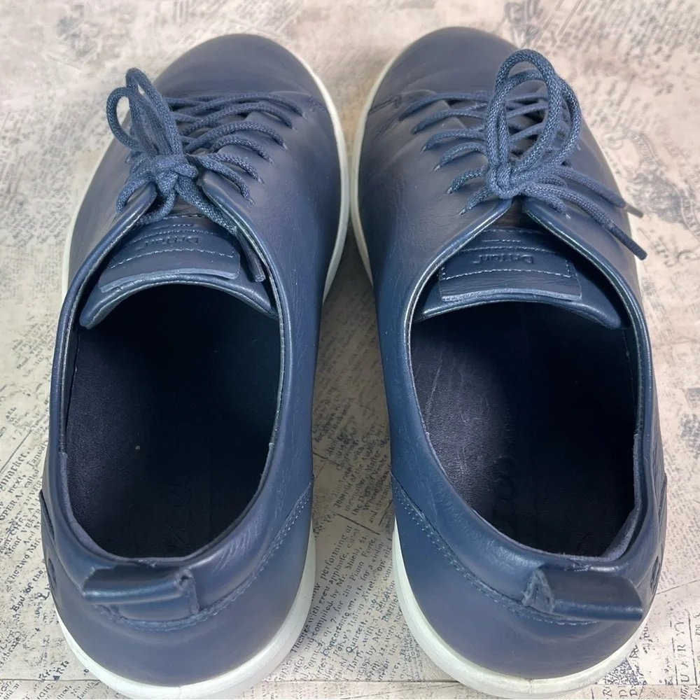 ECCO Soft 8 Black Leather Lace Up Sneakers Comfort Walking Minimalist EU 39